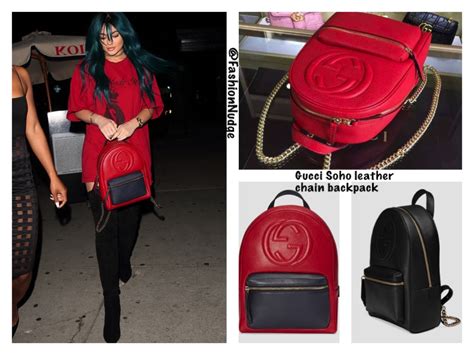 gucci backpack kyle jenner|kylie jenner purses review.